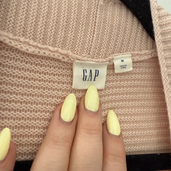 Gap blush powder pink long merino cardigan sweater - size Medium (M) - Picture 3 of 4